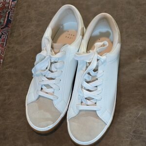 A New Day Women's Cream and Tan Sneakers